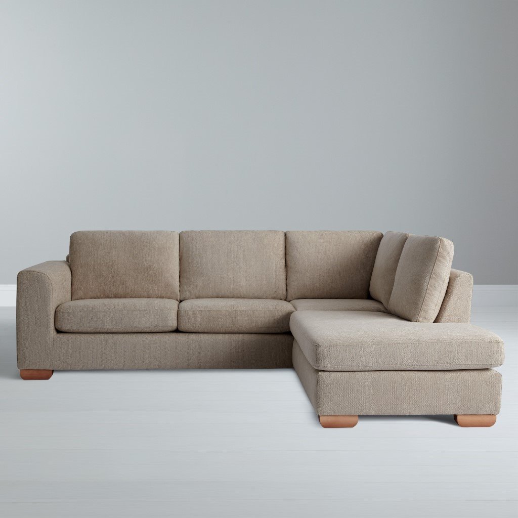 John Lewis RHF Chaise Corner Sofa in Oatmeal in Godalming, Surrey