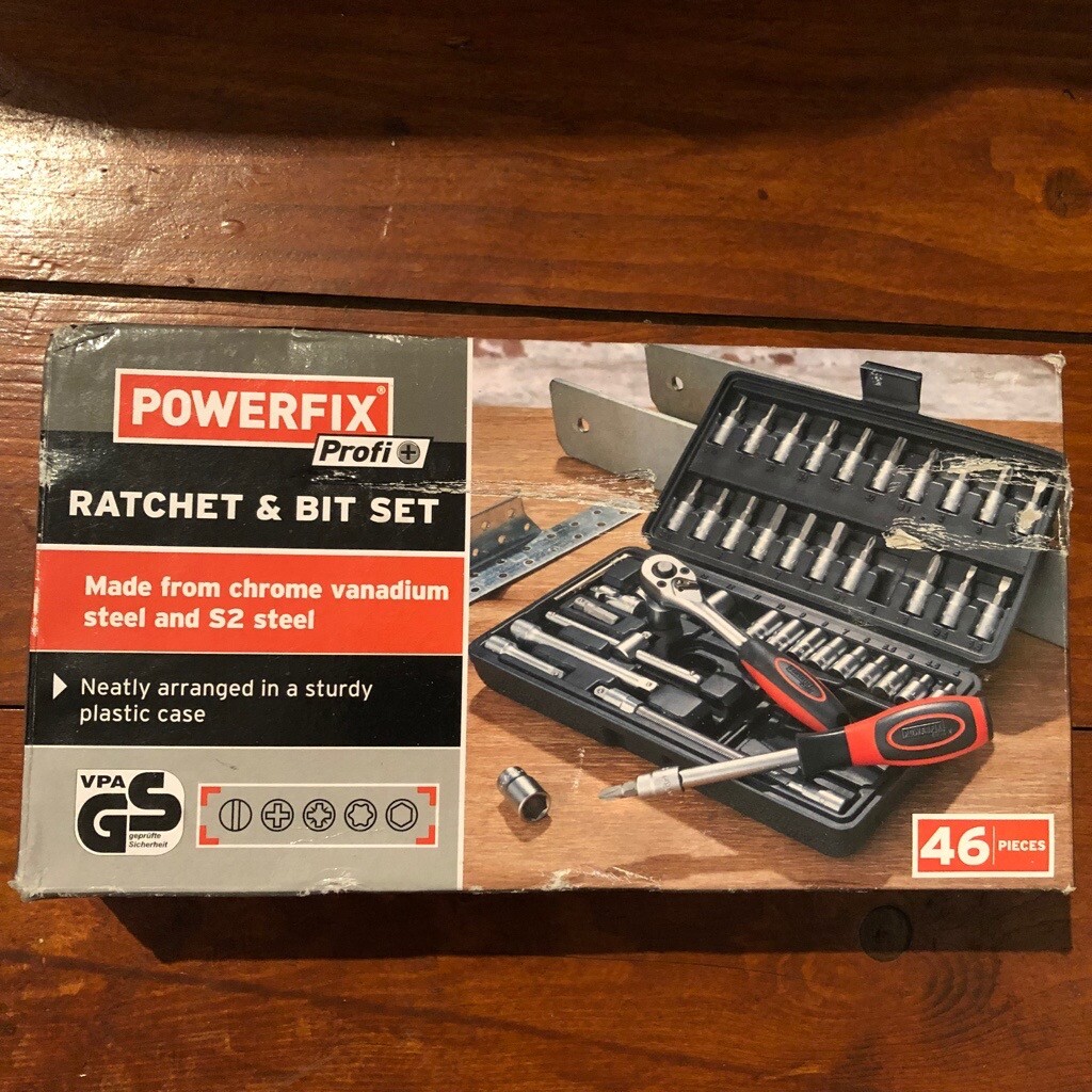 GERMAN MADE Ratchet + Bit Socket Set 46 Piece NEW + UNUSED in