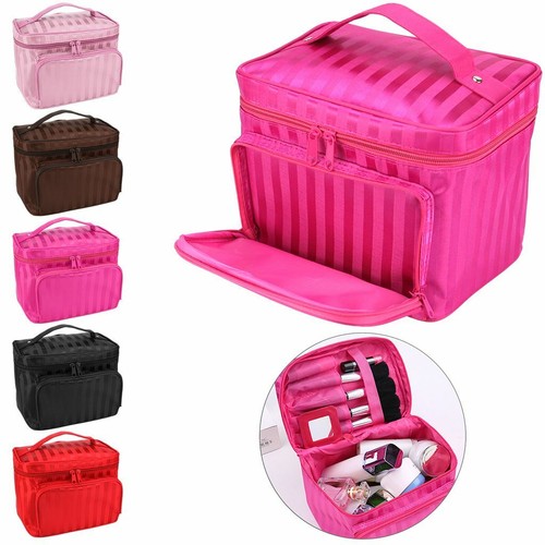 Professional Large Cosmetic Case Make up Bag Storage Handle Organizer Travel Kit