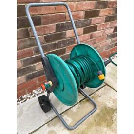 image for Trolley Garden Hose Reel with 8.5 metres of hose