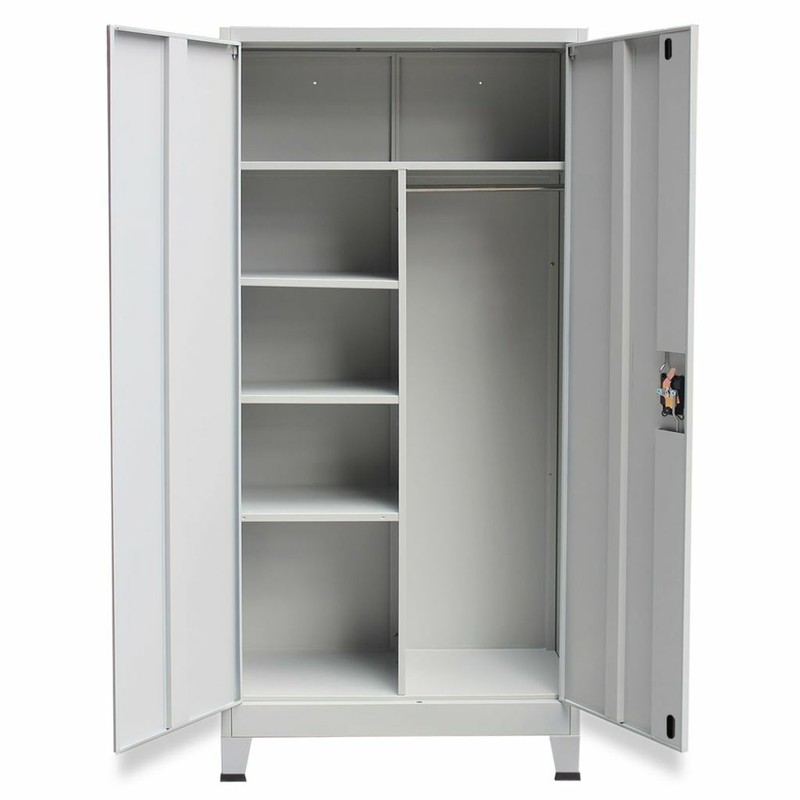 Tall Office Steel Locker Storage Cabinet 5 Layers 35 4 X 15 7 X