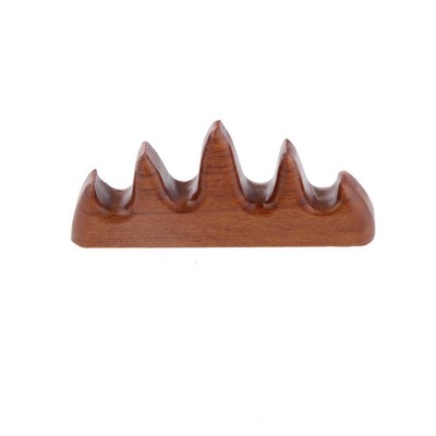 1x Wooden Pin Holder Calligraphy 4 Brush Holder Study