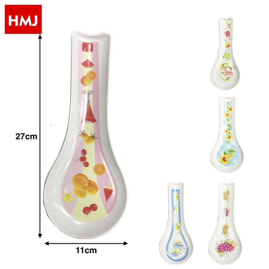 Set 12 Pezzi Poggiamestolo Poggia Mestolo In Melamina Fantasia Cucina hmj
