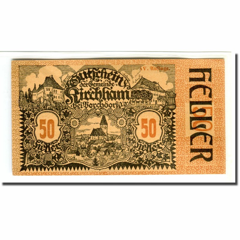 [#661861] Billet, Autriche, Kirchham, 50 Heller, Texte 7, 1920, 1920-05-09, Spl