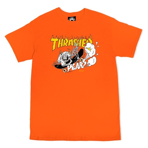 80s USA製 Thrasher Magazine ロング Tシャツ #2 Vintage NOS 1980s Thrasher Magazine Black Long Sleeve T