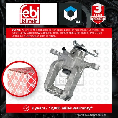 Brake Caliper fits OPEL AMPERA R12 1.4 Rear Left 11 to 15 A14XFL 013300861 Febi