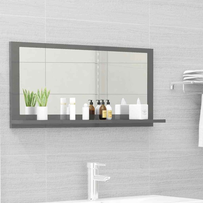  Miroir De Salle De Bain Maquillage DÃ©Coration Toilette Bois D'IngÃ©Nierie Vidaxl