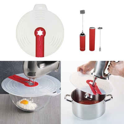 5x batteriebetriebener Milchaufschäumer Kaffeerührbecher Antisplash Guard