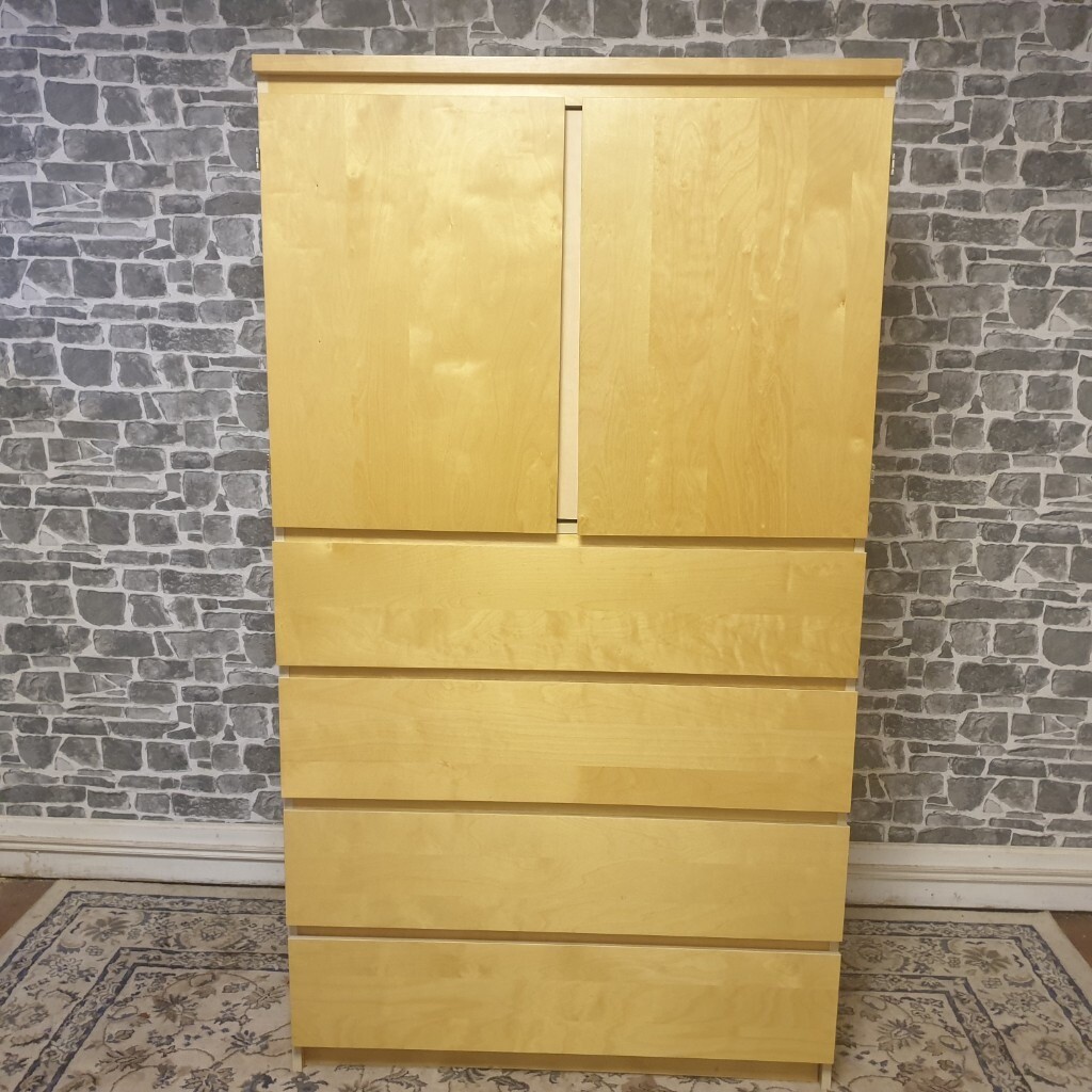 Ikea Malm Bureau Cabinet Cupboard With Drawers In Bearsden