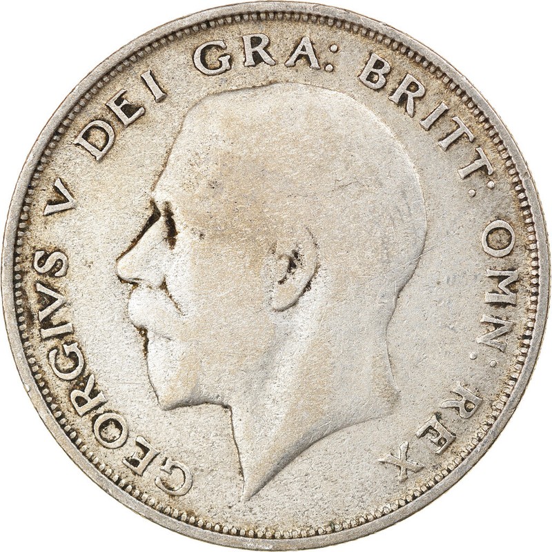 [#918983] Monnaie, Grande-Bretagne, George V, 1/2 Crown, 1920, Tb+, Argent, Km:8