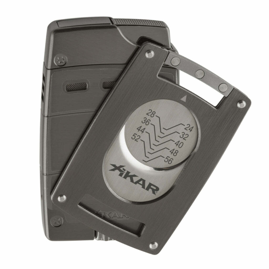 Xikar Ultra Magnetic Lighter/Cutter Combo Grey G2