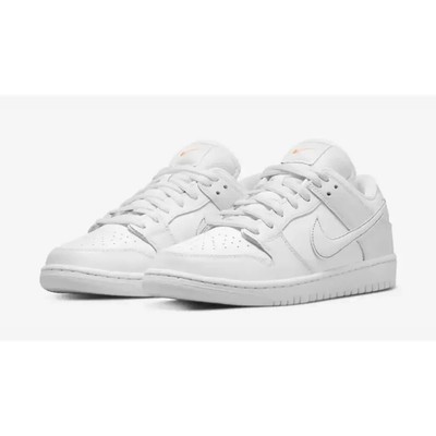 Nike DUNK LOW PRO SB 'TRIPLE WHITE' (FJ1674-100) (Size 10M) (Presale)