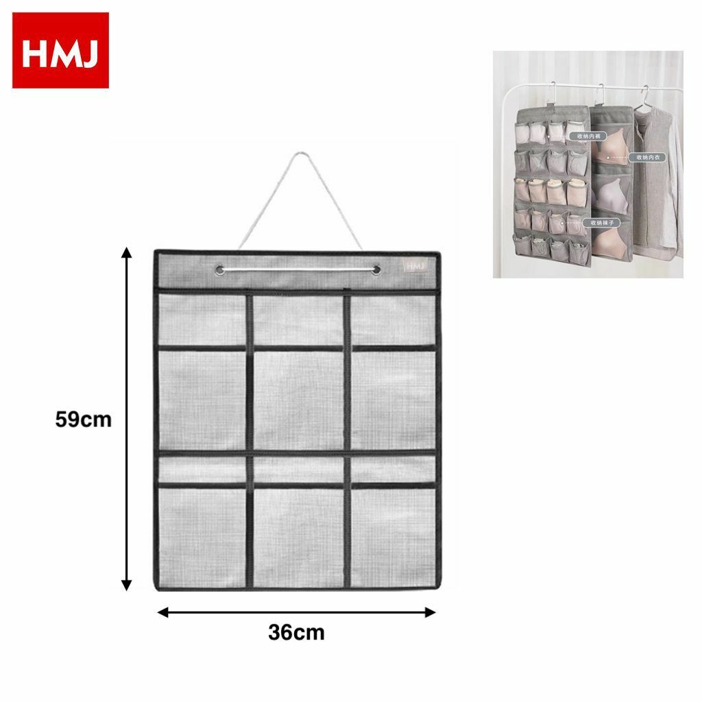 Portaoggetti Organizer Da Appendere Parete 6 Tasche In Tessuto Bagno Camera hmj