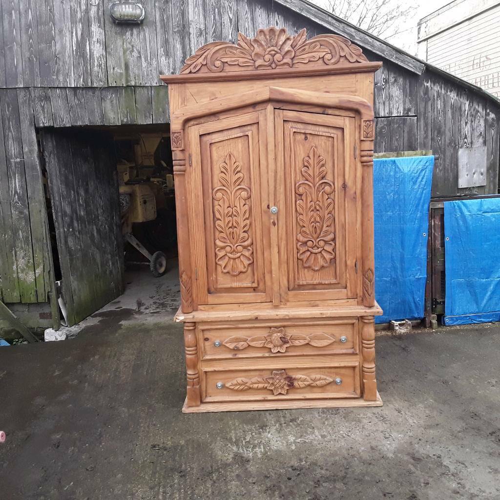 Narnia Pine Tallboy Cupboard For Sale In Bishop Auckland County