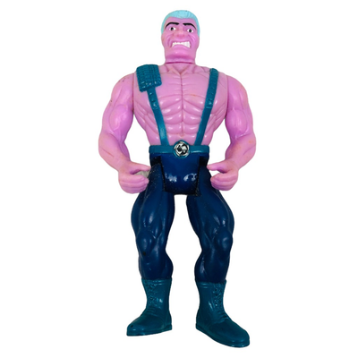 Vintage Tyco Double Dragon Loose Trigger Happy Action Figure Blue Play Toy 1993