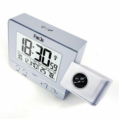 DHL Kabellos Projektionswecker Uhr Thermometer Wecker mit Projektion Projektor