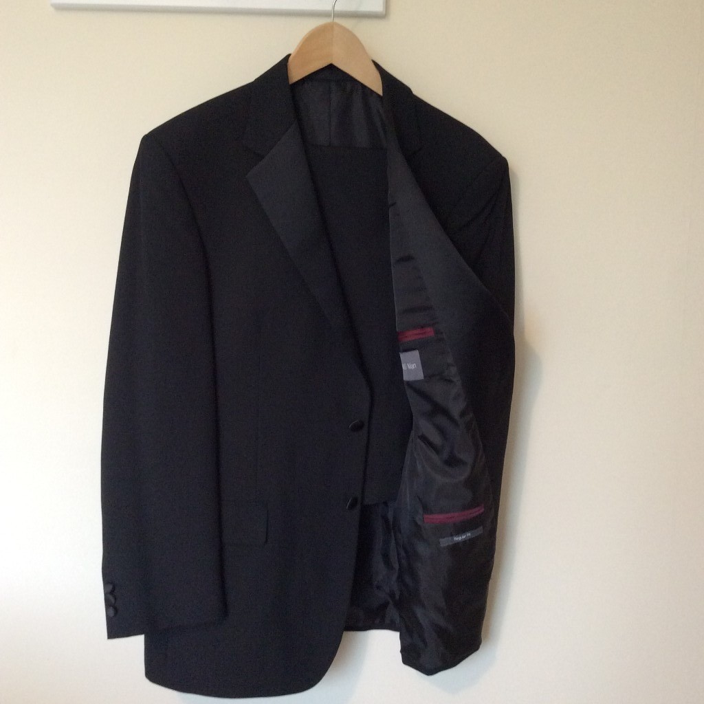 M & S Black dinner suit in very good condition in Nailsea, Bristol