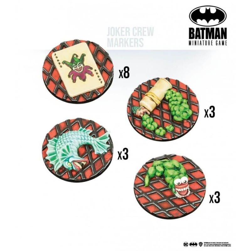 Batman Miniature Dc Bmg Game Knight Models - Joker Crew Markers Unpainted