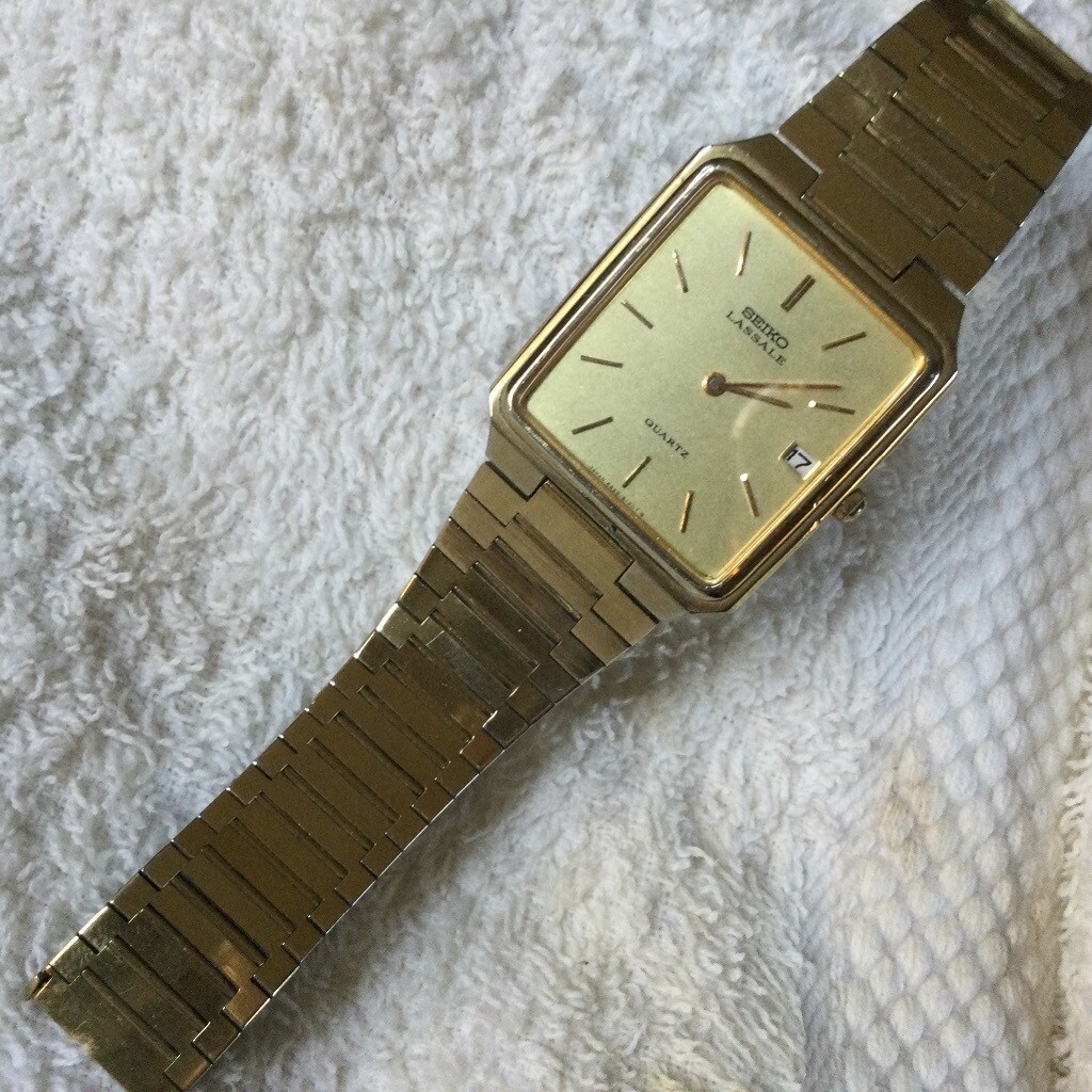 Seiko Lassale Very Rare Super Slim, Thin, Gent’s Watch Gold finish
