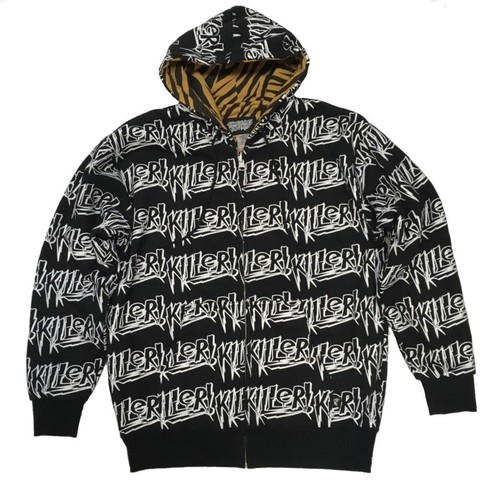 FAMOUS STARS & STRAPS KILLER BLACK & WHITE REVERSIBLE ZIPPER