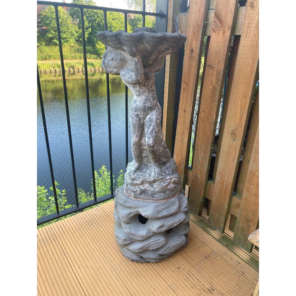 Stone bird table with stone base in Warrington, Cheshire Gumtree