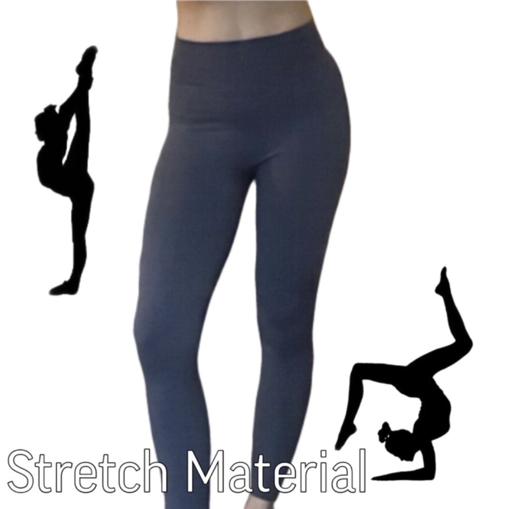 Women's Grey Leggings High Waisted 