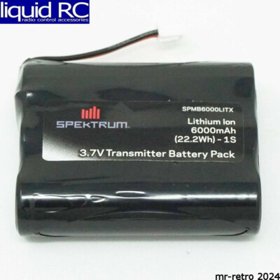 Spektrum B6000LITX 3.7V 6000mAh 1S Tx Battery iX12 NX6 NX8 XH-1S Plug