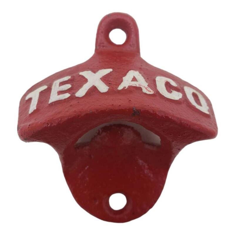 Red Vintage Wall Mounted Bottle Opener Cast Iron Bar Decor