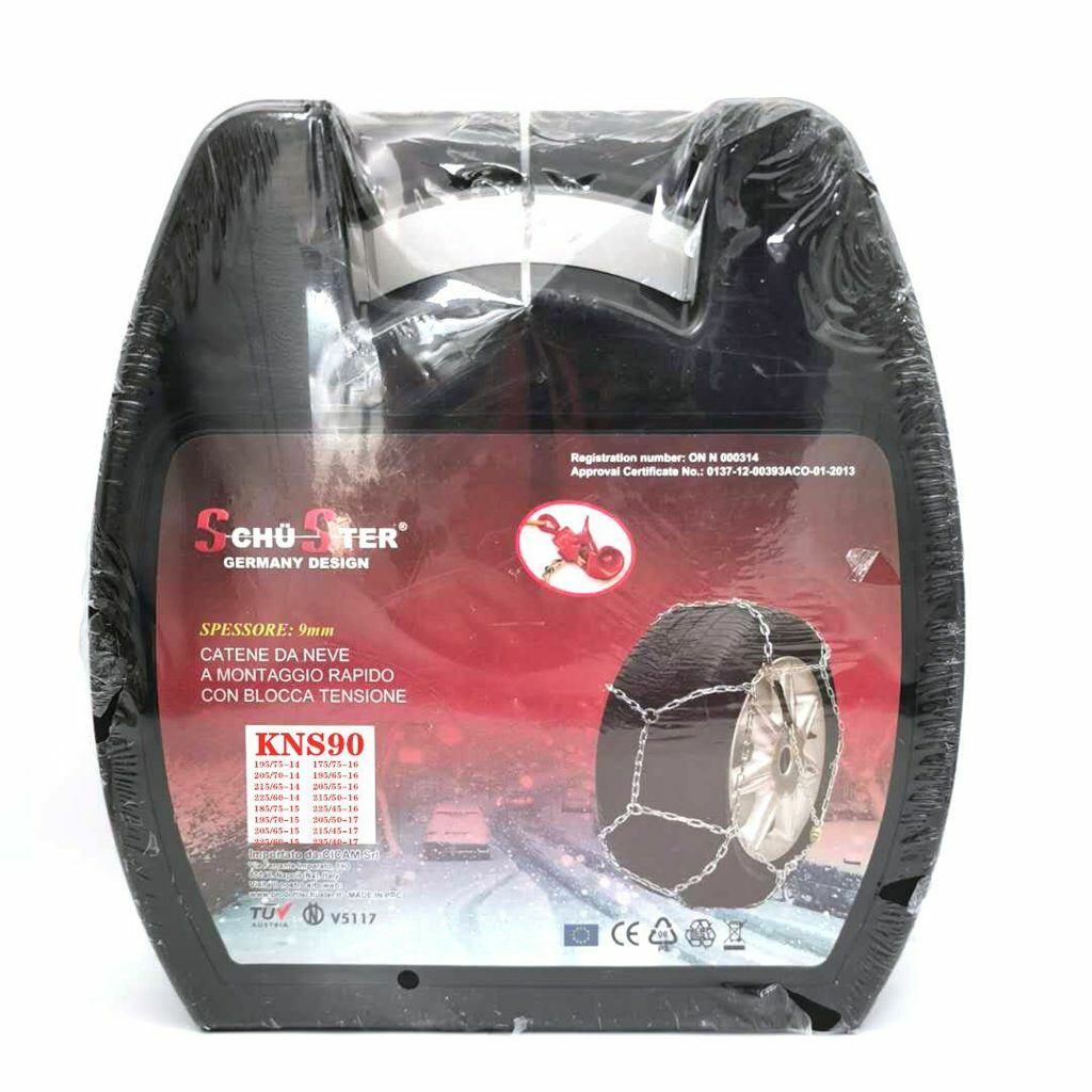 Catene Da Neve Omologate Per Auto Pneumatici Ruote Acciaio Taglia 90 Kns-90 sus