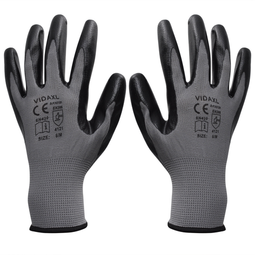 24 Paar Nitril Arbeitshandschuhe Garten Montagehandschuhe Schutzhandschuhe M-XL
