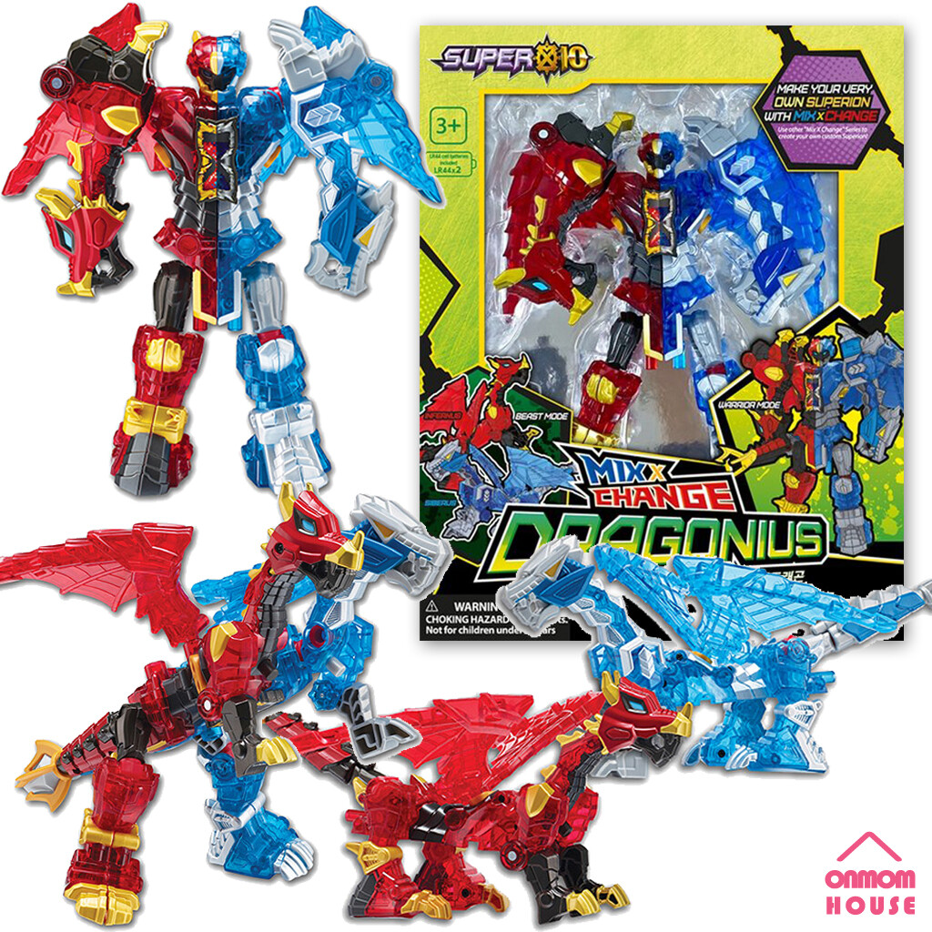 SUPER10 Mix X Change DRAGONIUS Transformer Double Dragon