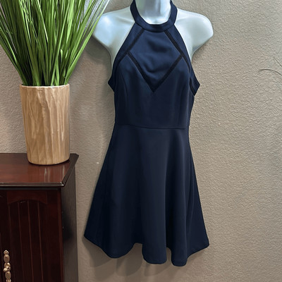 BCBGeneration navy blue a line dress size 4