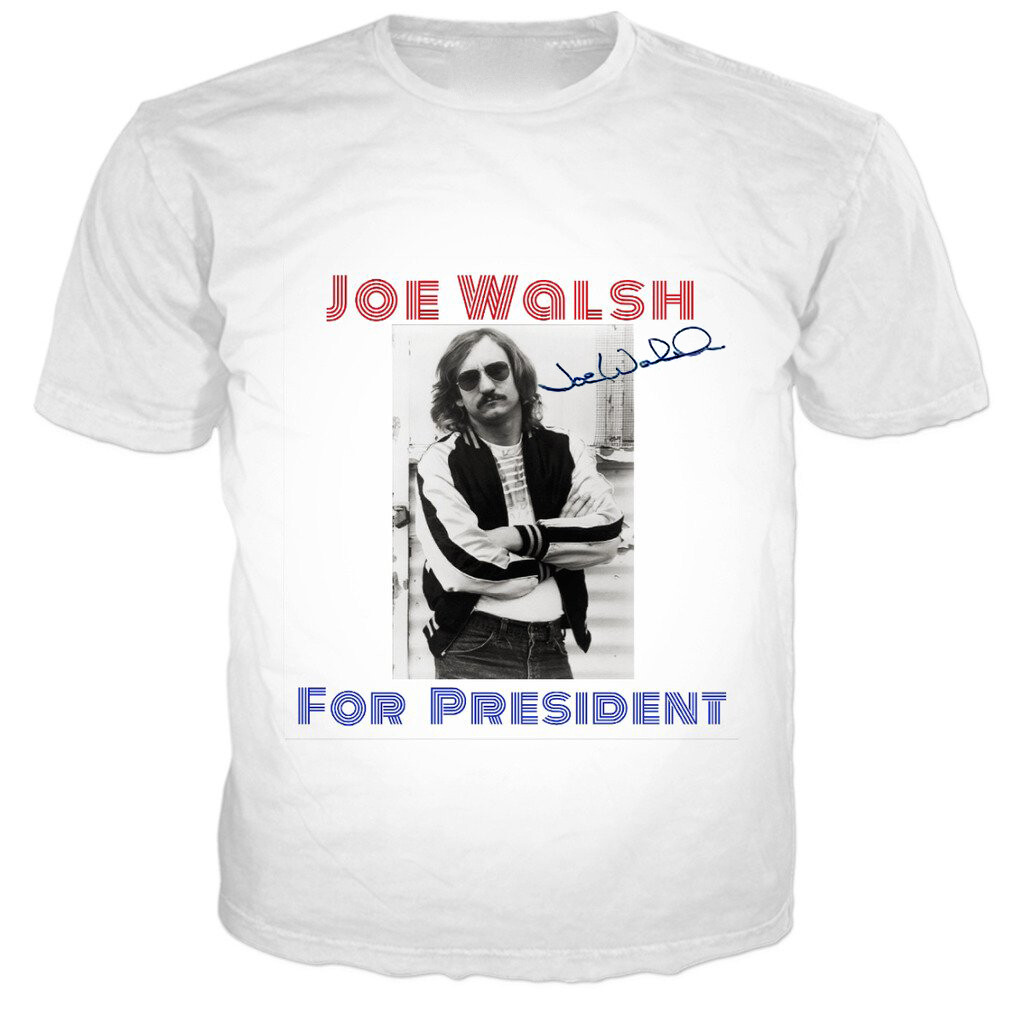 JOE WALSH FOR PRESIDENT Tシャツ Vintage Joe Walsh For President Heavy Cotton White All Size