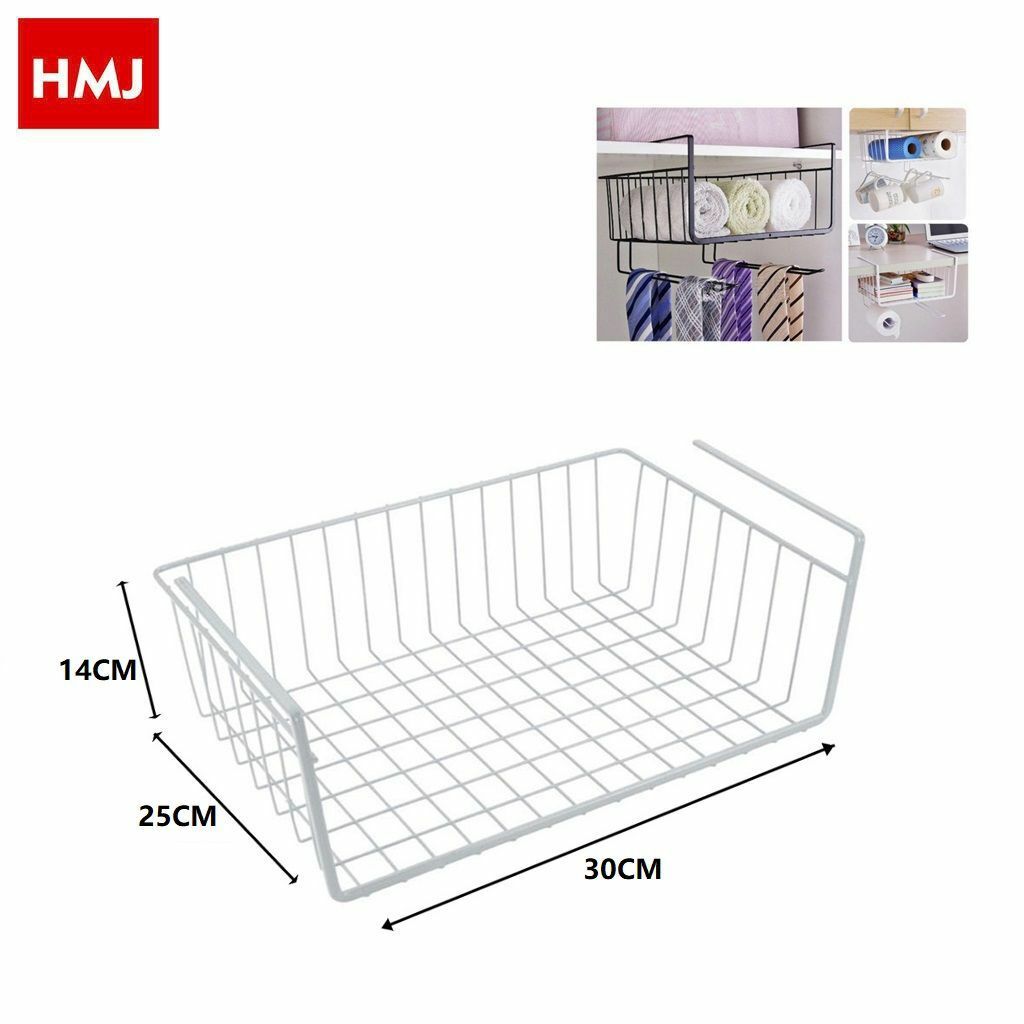 Cesto Box Sottoripiano 30x25x14cm Organizzazione Cucina Camera hmj