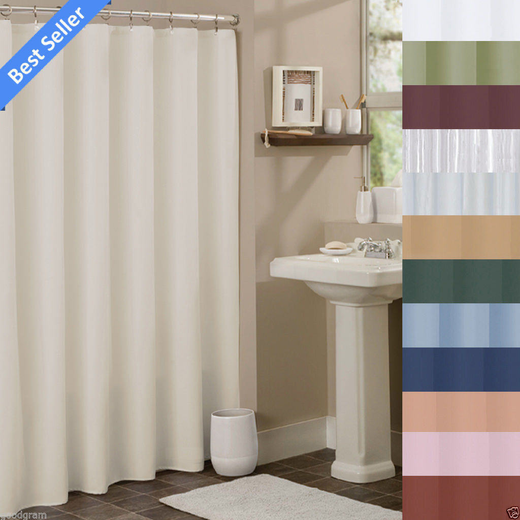 Hotel Collection Fabric Shower Curtain Liners By GoodGram Assorted
