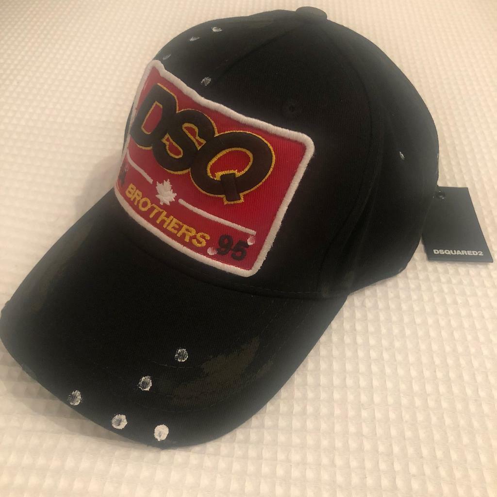 dsquared hat paint splatter