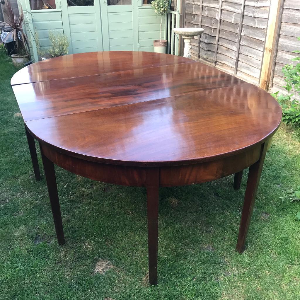 Antique Mahogany D End Extending Dining Table in Chertsey