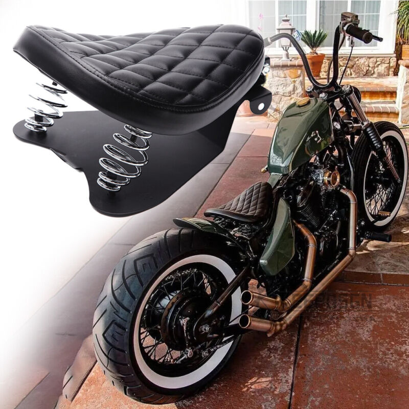 Motorcycle Solo Seat Leather For Harley Sportster XL883 1200 Motorcycle Solo Seat Leather For Harley Sportster XL883 1200