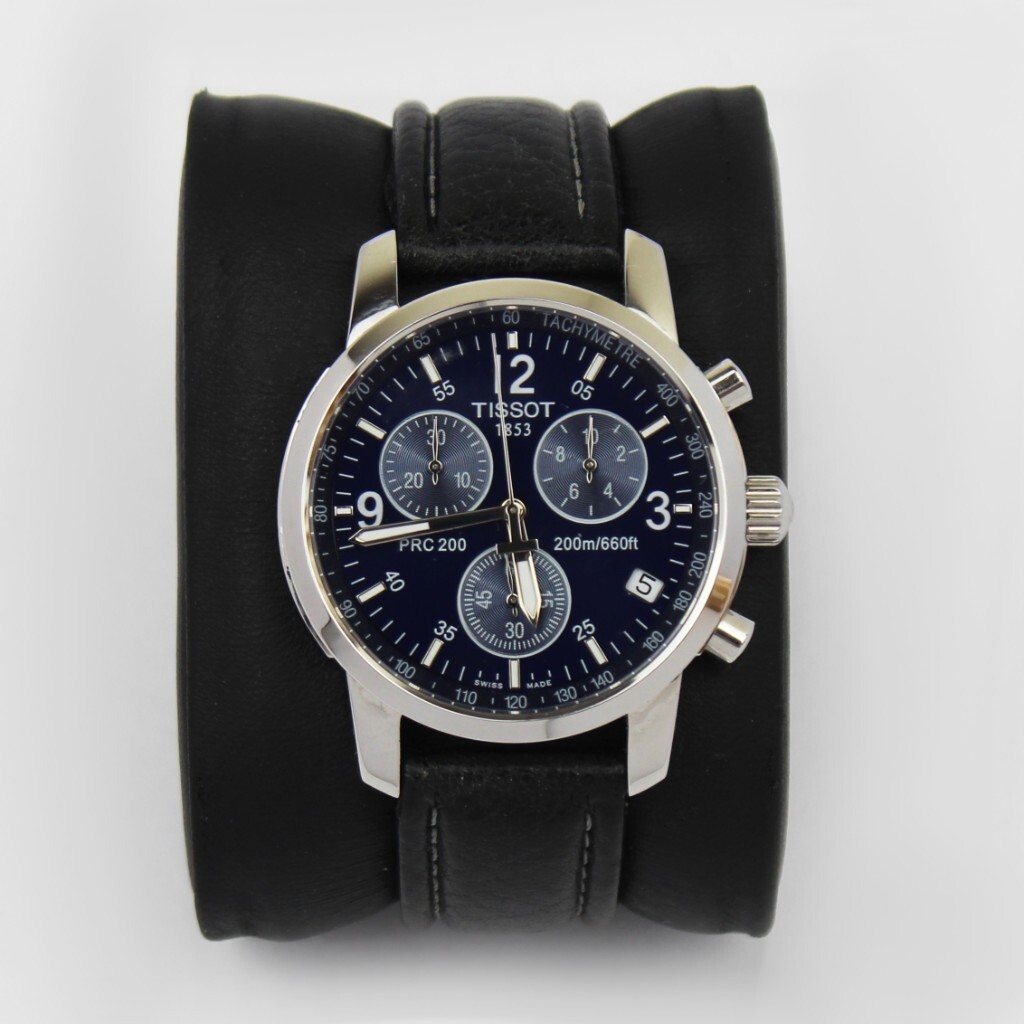 Men's Tissot PRC 200 Chronograph Black face Leather Strap T17158652 | in  London | Gumtree