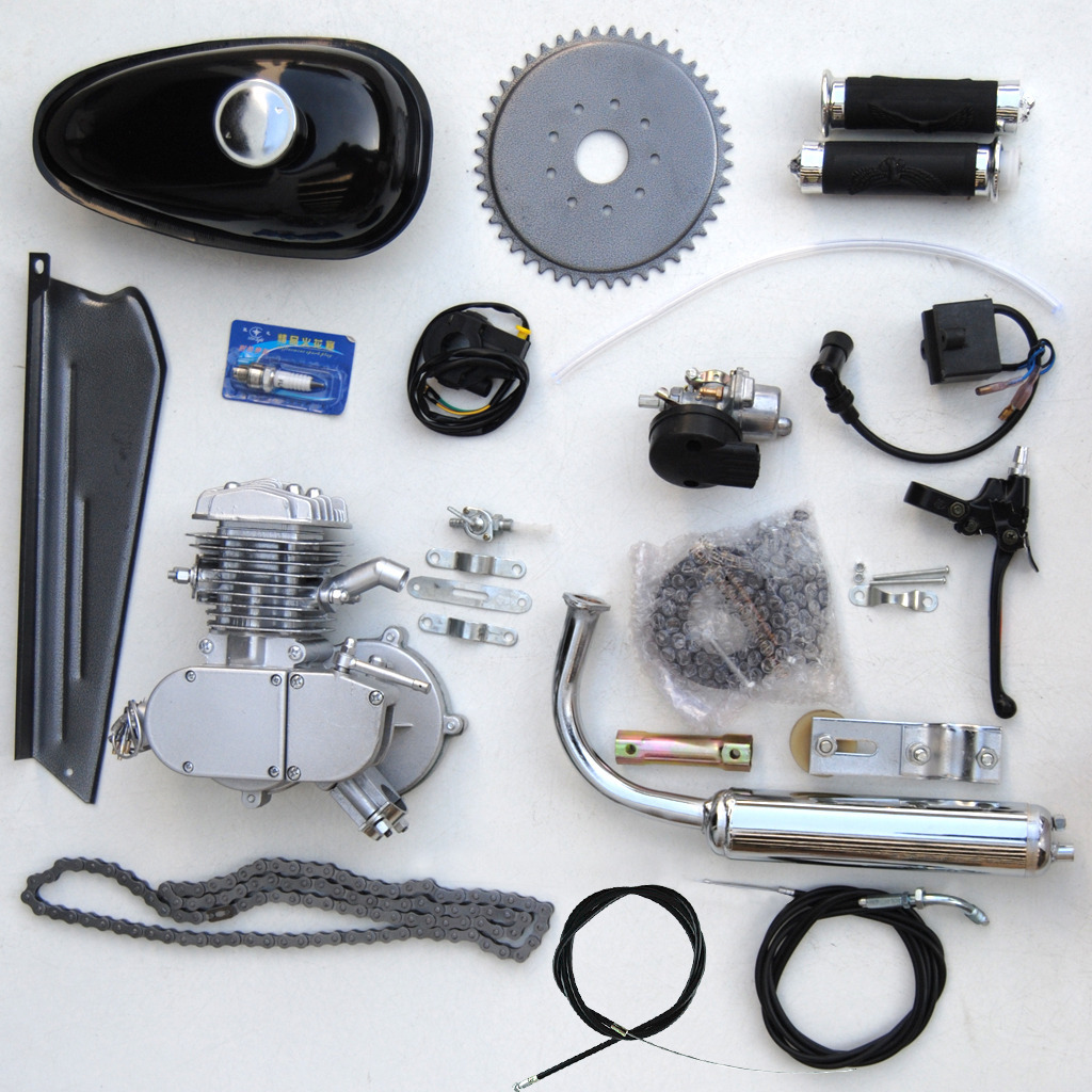 Complete Engine Motor Kit for 80cc 2-Stroke Motorized Bike Petrol Gas