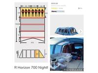 Horizon 700 air nightfall tent, trailer plus full setup 
