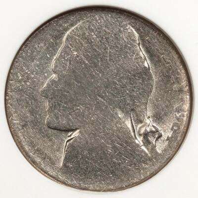 1964 D ANACS MS Die Adjustment Strike Nickel Mint Error Very