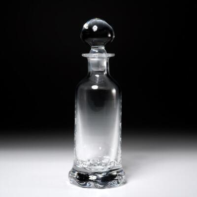 Murano Style Bell Shaped Vintage Handblown Glass Decanter 10.25''h