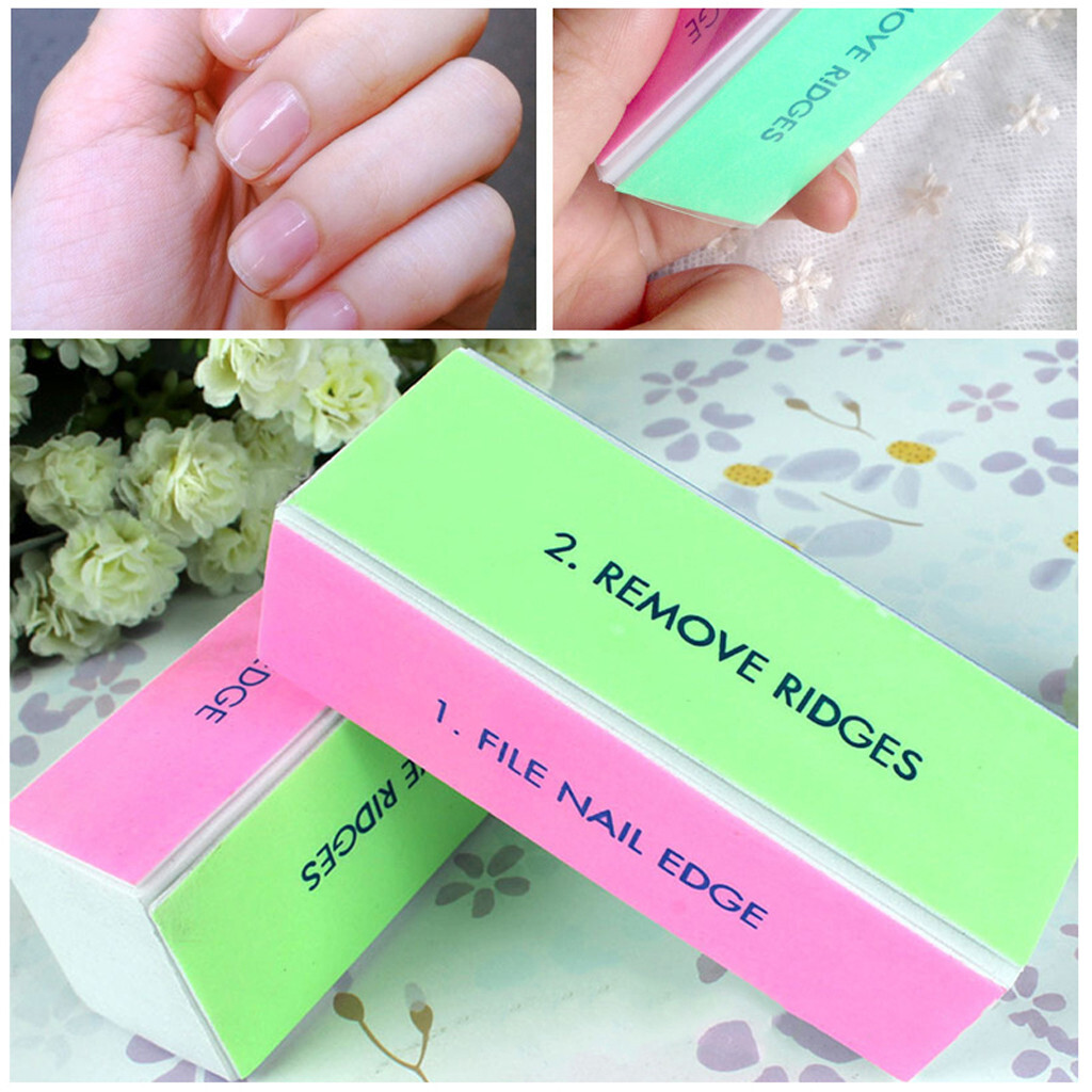 Nail File Polishing Block 4 Way Nail File Polishing Sanding Beauty Tools