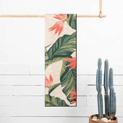 Slowtide Quick Dry Yoga Towel ~ Mauka YT white