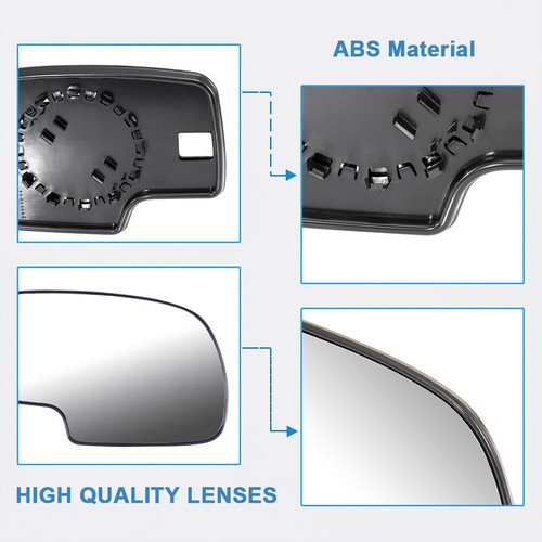 Mirror Glass Right Hand Manual For 99-07 Silverado Sierra Passenger Side