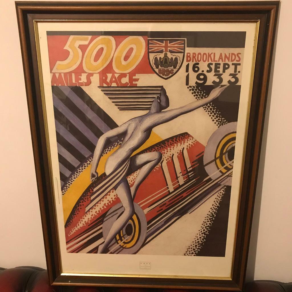 Vintage, antique, poster, art, print, advertising, car, motorsport