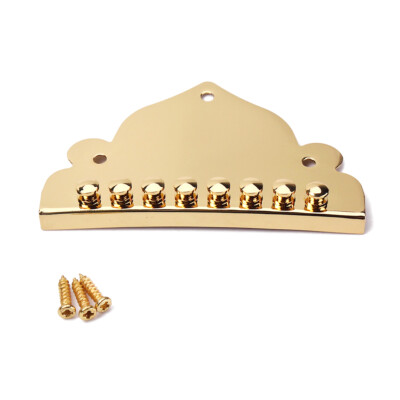 Gold-plated with 3 Screws TAILPIECE Part Accessory for 8 STRING MANDOLIN