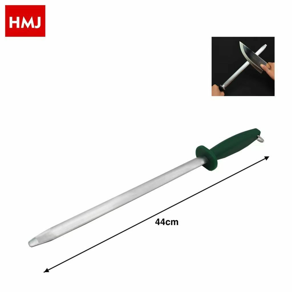 Affila Coltelli Acciaino Affilacoltelli Ovale Acciaio Cucina Utensile 44cm hmj