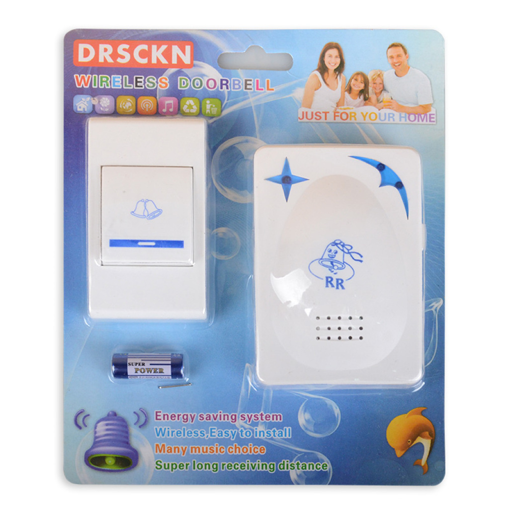 Campanello Wireless Senza Fili Porta DRSCKN 16 Melodie Casa Ufficio hsb